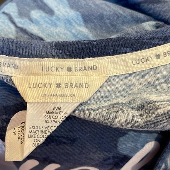 Lucky Brand Camo Printed Logo Tank Size Medium - Picture 2 of 5